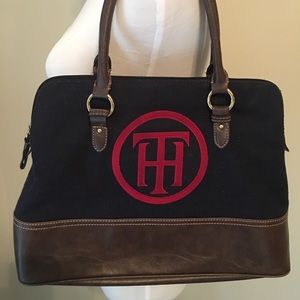 Tommy Hilfiger Navy and Red Purse